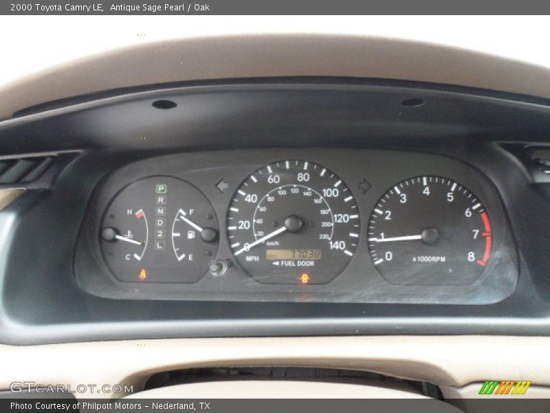 Antique Sage Pearl / Oak 2000 Toyota Camry LE