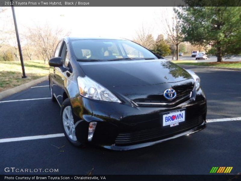 Black / Bisque 2012 Toyota Prius v Two Hybrid