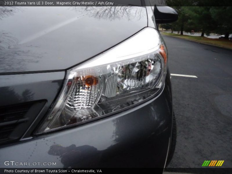 Magnetic Gray Metallic / Ash Gray 2012 Toyota Yaris LE 3 Door