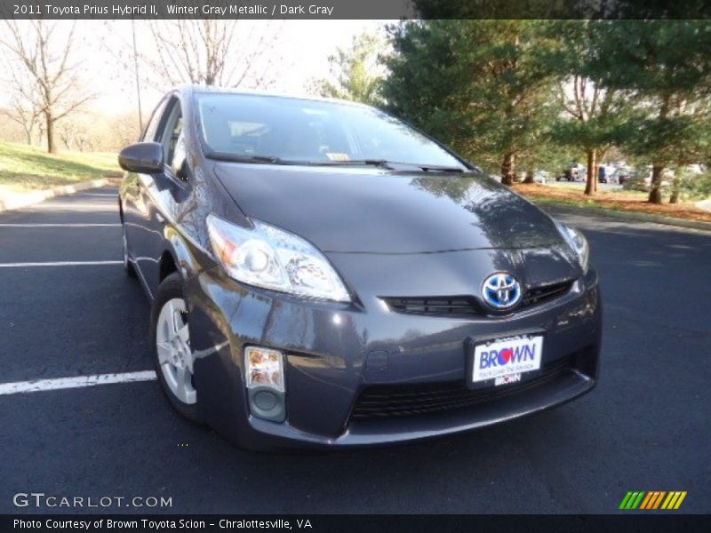 Winter Gray Metallic / Dark Gray 2011 Toyota Prius Hybrid II