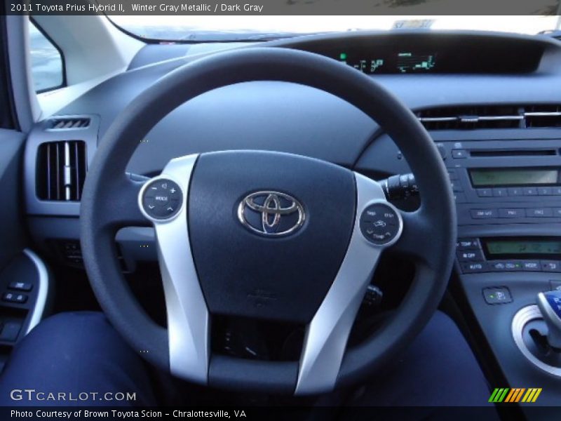 Winter Gray Metallic / Dark Gray 2011 Toyota Prius Hybrid II