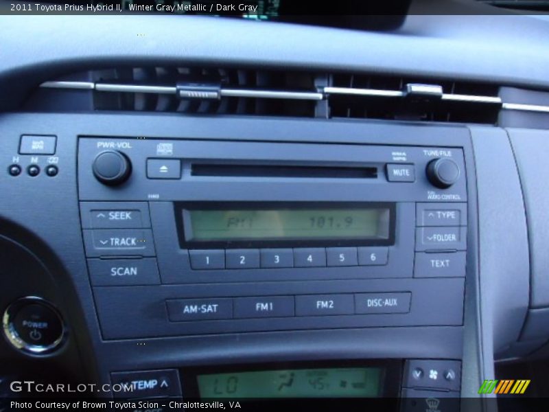 Winter Gray Metallic / Dark Gray 2011 Toyota Prius Hybrid II