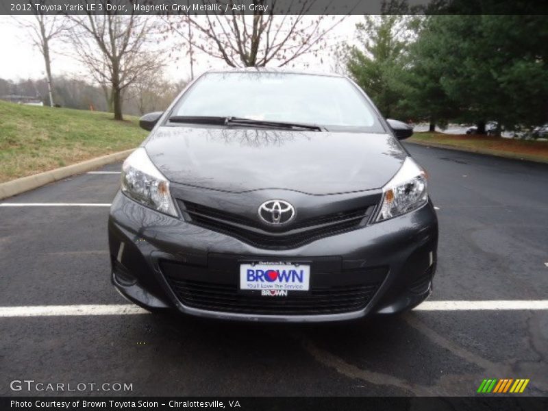 Magnetic Gray Metallic / Ash Gray 2012 Toyota Yaris LE 3 Door