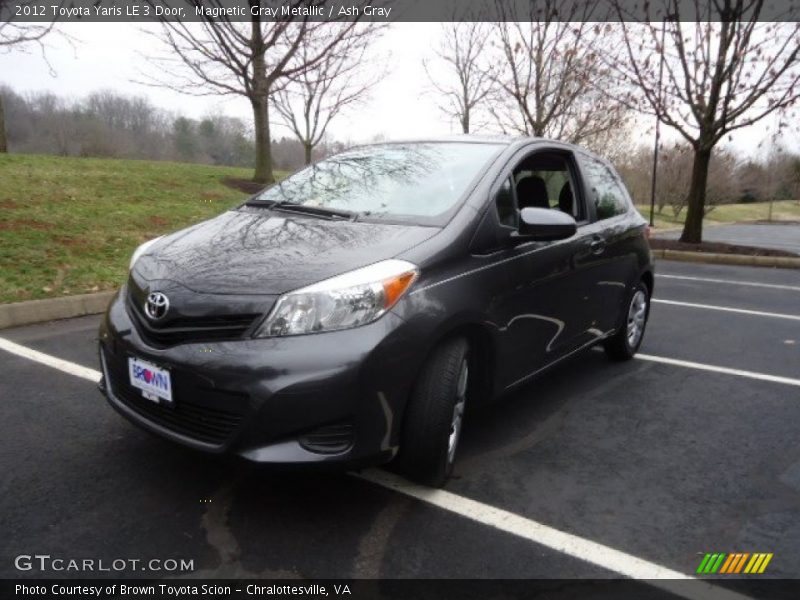 Magnetic Gray Metallic / Ash Gray 2012 Toyota Yaris LE 3 Door