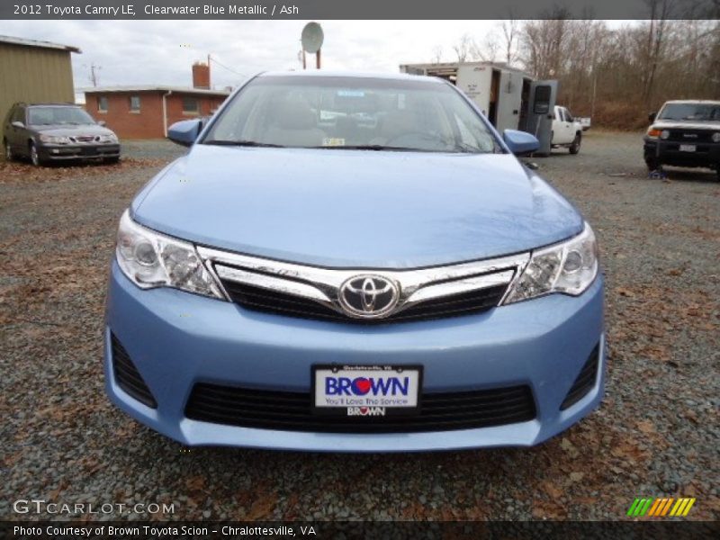 Clearwater Blue Metallic / Ash 2012 Toyota Camry LE