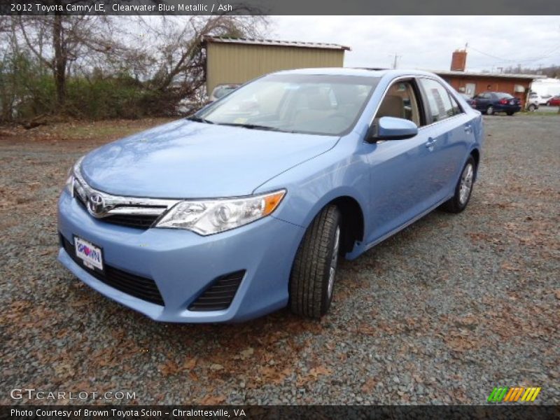 Clearwater Blue Metallic / Ash 2012 Toyota Camry LE