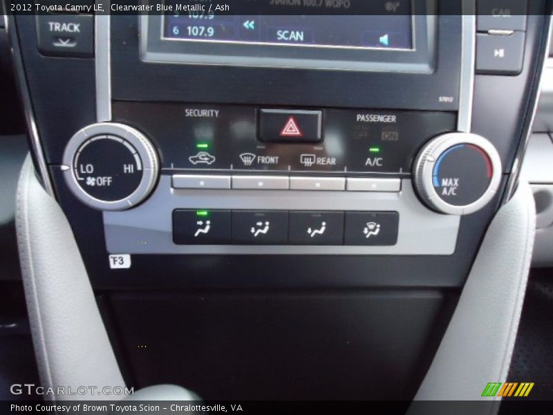 Controls of 2012 Camry LE