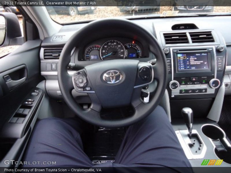 Clearwater Blue Metallic / Ash 2012 Toyota Camry LE