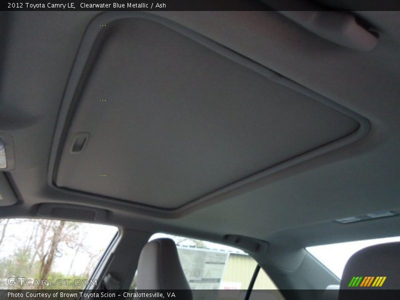 Clearwater Blue Metallic / Ash 2012 Toyota Camry LE