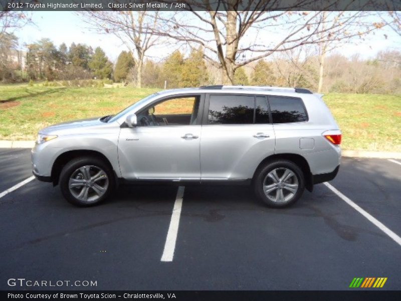 Classic Silver Metallic / Ash 2012 Toyota Highlander Limited