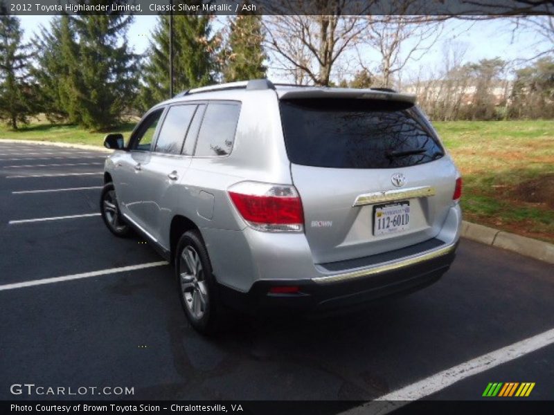 Classic Silver Metallic / Ash 2012 Toyota Highlander Limited