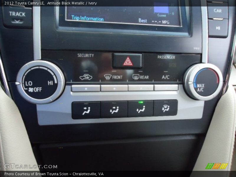 Attitude Black Metallic / Ivory 2012 Toyota Camry LE