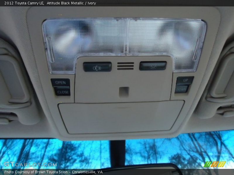 Attitude Black Metallic / Ivory 2012 Toyota Camry LE
