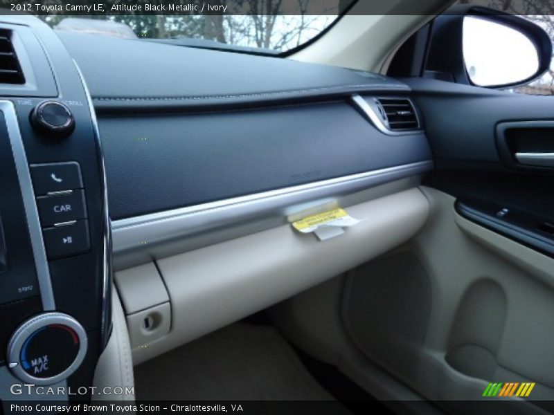Attitude Black Metallic / Ivory 2012 Toyota Camry LE