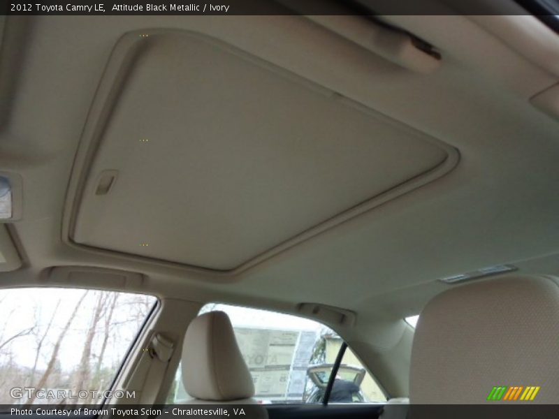 Attitude Black Metallic / Ivory 2012 Toyota Camry LE