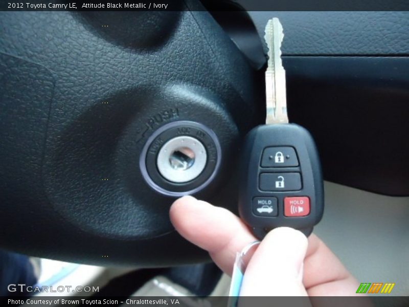 Attitude Black Metallic / Ivory 2012 Toyota Camry LE