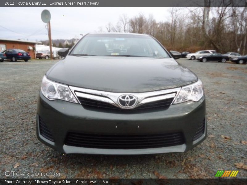 Cypress Green Pearl / Ivory 2012 Toyota Camry LE