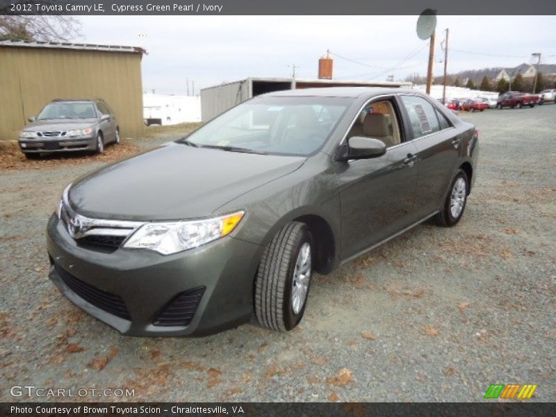 Cypress Green Pearl / Ivory 2012 Toyota Camry LE