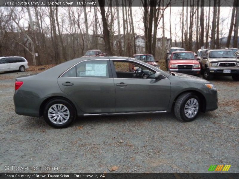 Cypress Green Pearl / Ivory 2012 Toyota Camry LE