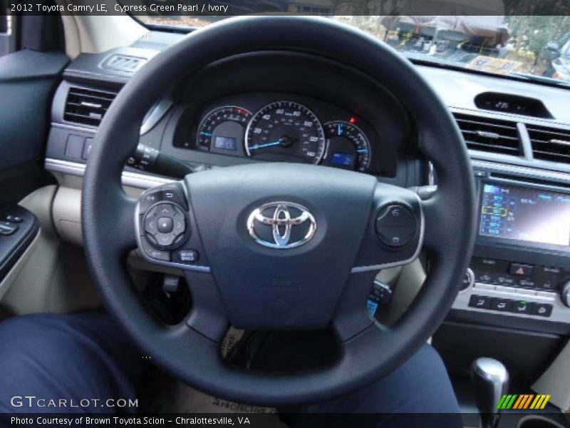 Cypress Green Pearl / Ivory 2012 Toyota Camry LE