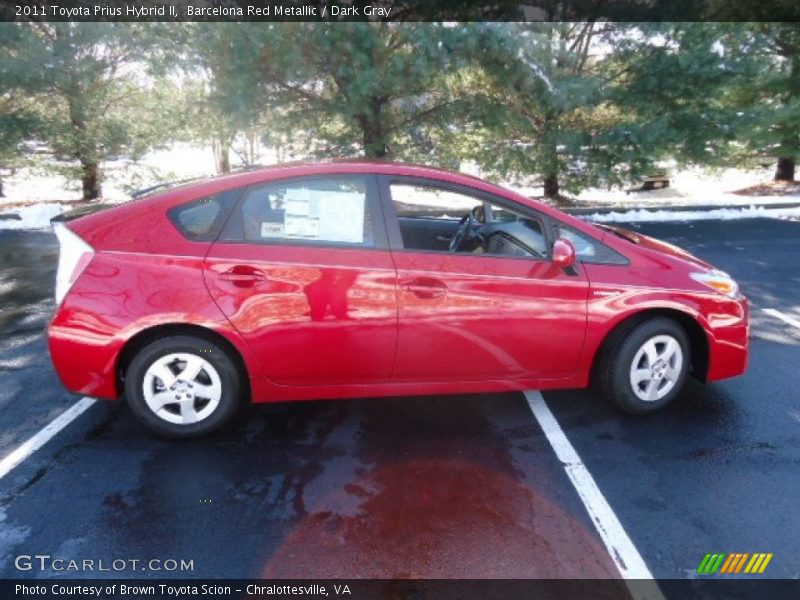 Barcelona Red Metallic / Dark Gray 2011 Toyota Prius Hybrid II
