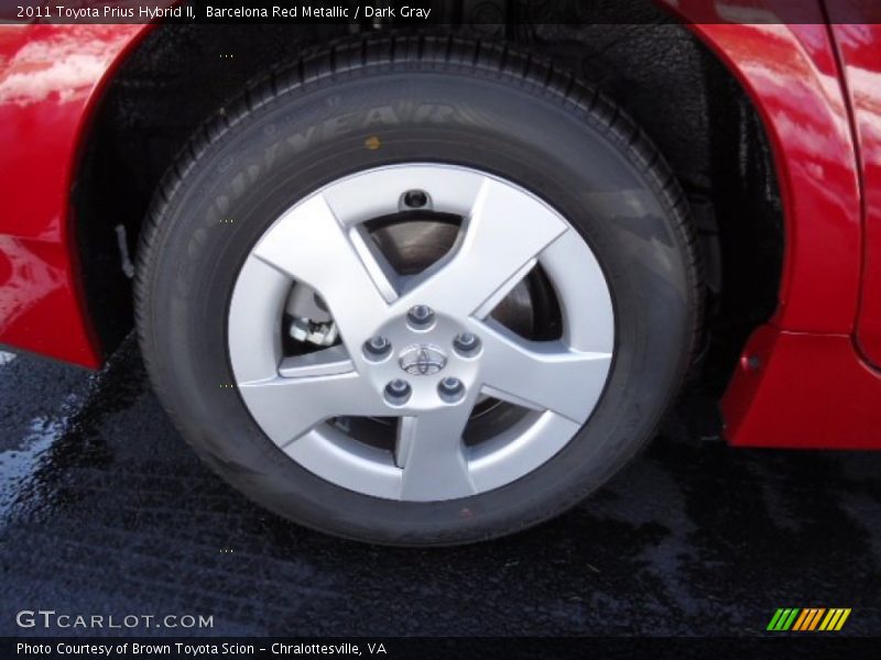 Barcelona Red Metallic / Dark Gray 2011 Toyota Prius Hybrid II