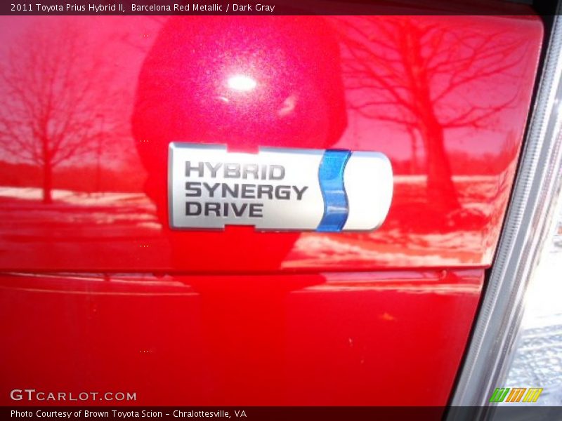 Barcelona Red Metallic / Dark Gray 2011 Toyota Prius Hybrid II