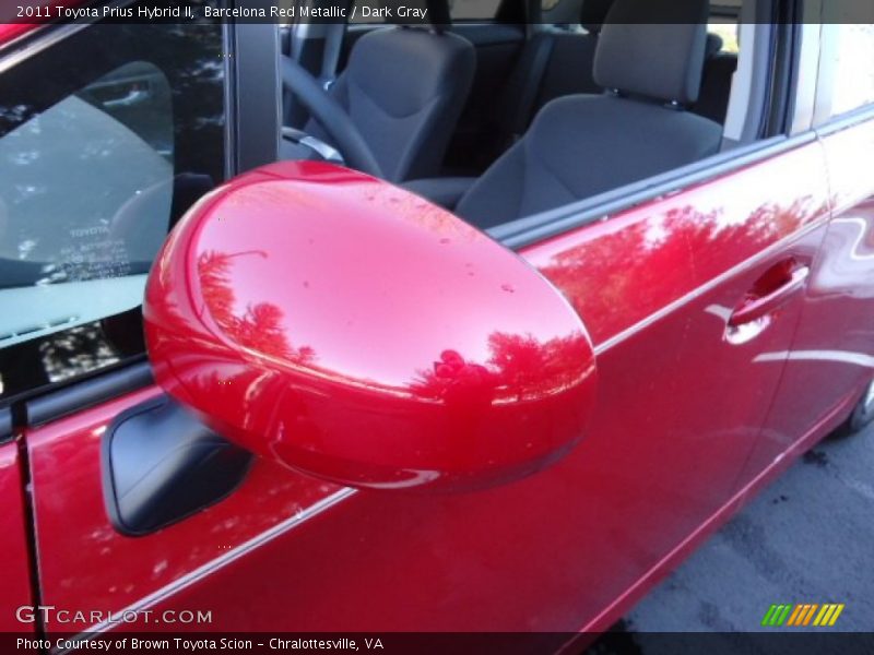 Barcelona Red Metallic / Dark Gray 2011 Toyota Prius Hybrid II