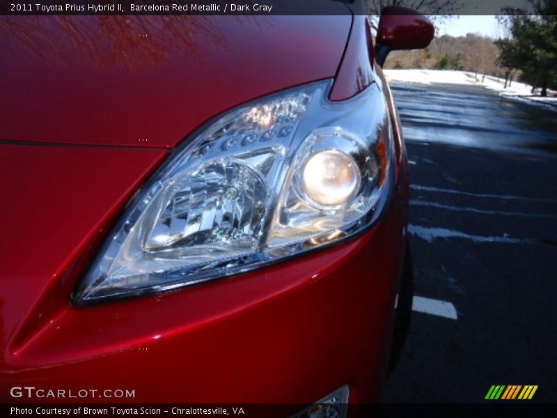 Barcelona Red Metallic / Dark Gray 2011 Toyota Prius Hybrid II