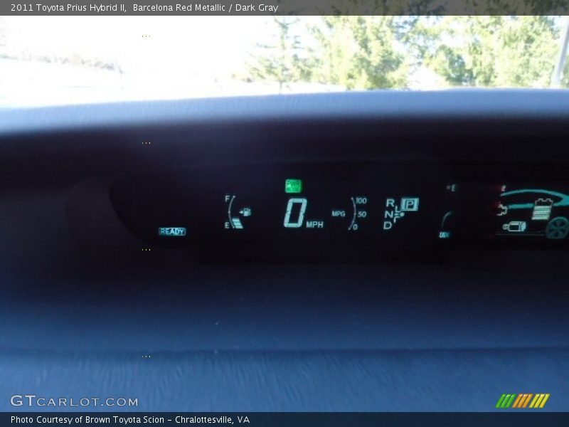 Barcelona Red Metallic / Dark Gray 2011 Toyota Prius Hybrid II