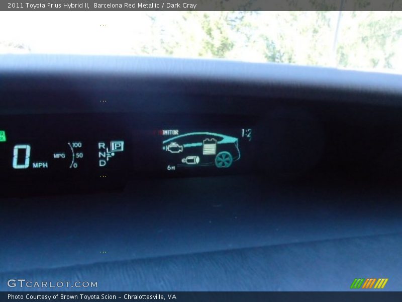Barcelona Red Metallic / Dark Gray 2011 Toyota Prius Hybrid II