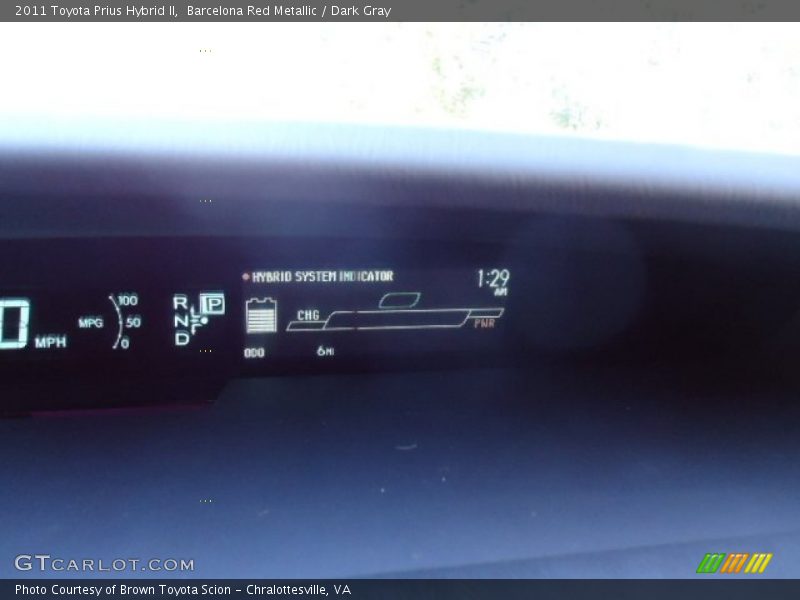 Barcelona Red Metallic / Dark Gray 2011 Toyota Prius Hybrid II