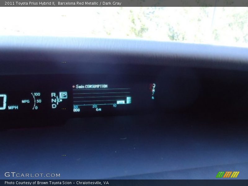 Barcelona Red Metallic / Dark Gray 2011 Toyota Prius Hybrid II