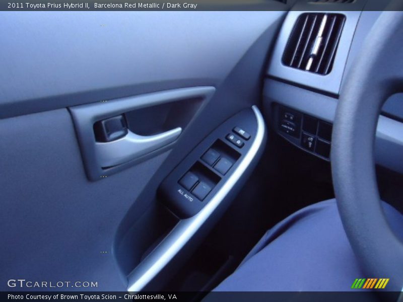 Barcelona Red Metallic / Dark Gray 2011 Toyota Prius Hybrid II
