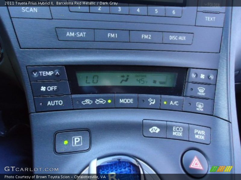 Barcelona Red Metallic / Dark Gray 2011 Toyota Prius Hybrid II