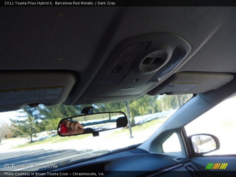 Barcelona Red Metallic / Dark Gray 2011 Toyota Prius Hybrid II