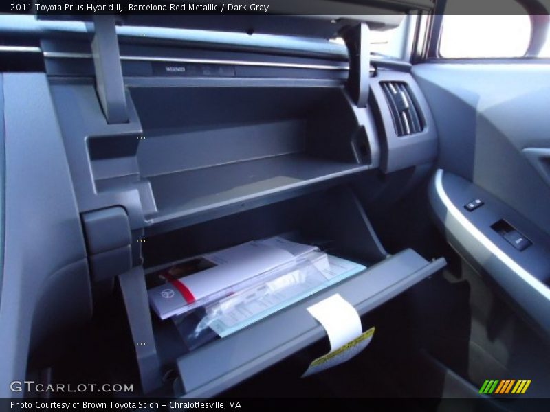 Barcelona Red Metallic / Dark Gray 2011 Toyota Prius Hybrid II