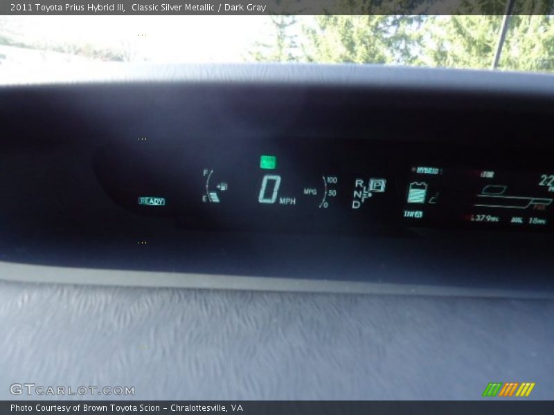 Classic Silver Metallic / Dark Gray 2011 Toyota Prius Hybrid III