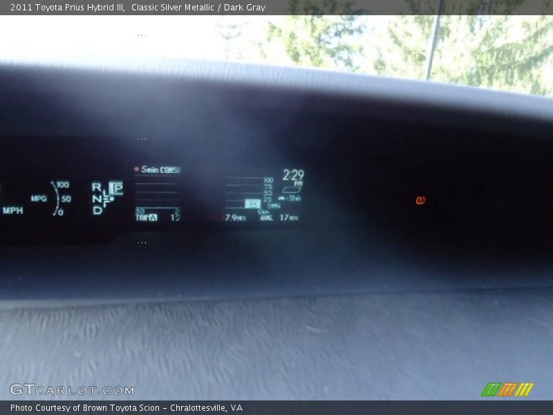 Classic Silver Metallic / Dark Gray 2011 Toyota Prius Hybrid III
