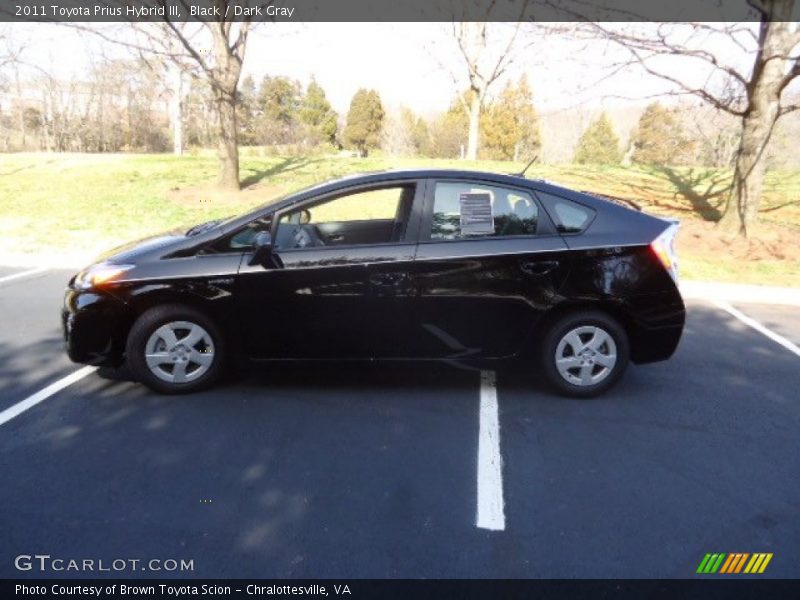 Black / Dark Gray 2011 Toyota Prius Hybrid III