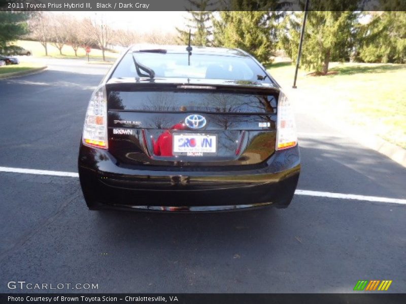Black / Dark Gray 2011 Toyota Prius Hybrid III