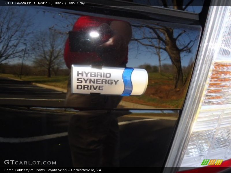 Black / Dark Gray 2011 Toyota Prius Hybrid III