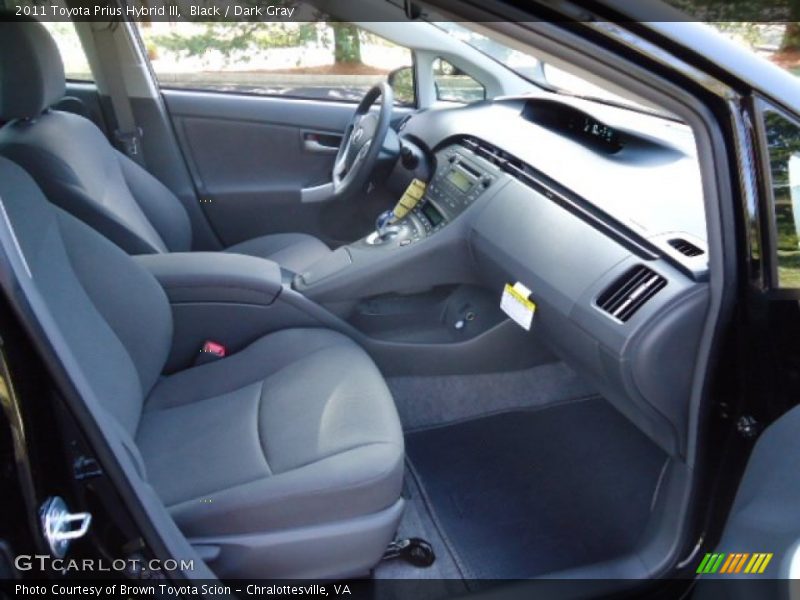 Black / Dark Gray 2011 Toyota Prius Hybrid III