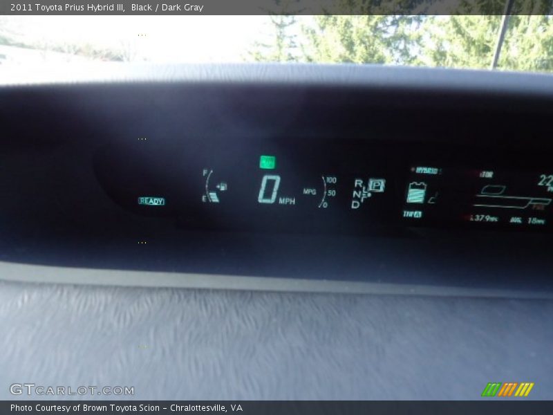 Black / Dark Gray 2011 Toyota Prius Hybrid III