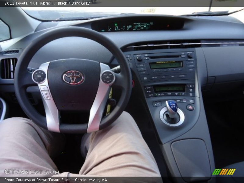 Black / Dark Gray 2011 Toyota Prius Hybrid III