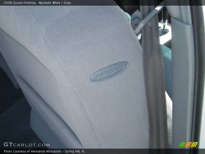 Absolute White / Grey 2008 Suzuki Forenza