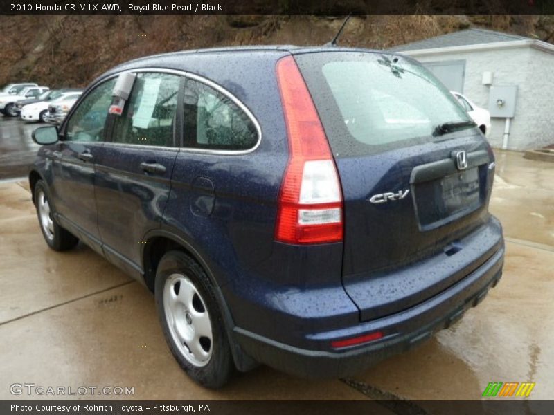 Royal Blue Pearl / Black 2010 Honda CR-V LX AWD