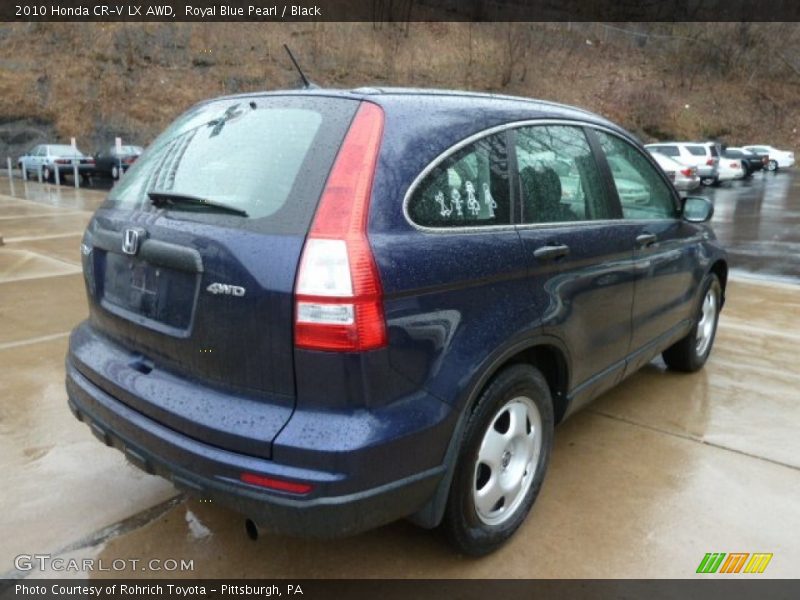 Royal Blue Pearl / Black 2010 Honda CR-V LX AWD