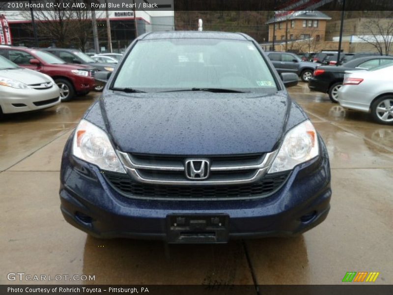 Royal Blue Pearl / Black 2010 Honda CR-V LX AWD