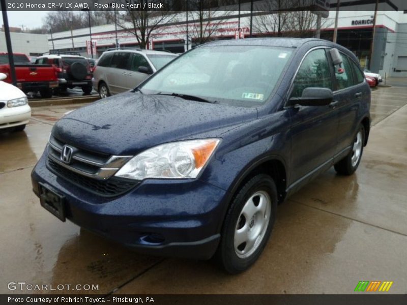 Royal Blue Pearl / Black 2010 Honda CR-V LX AWD